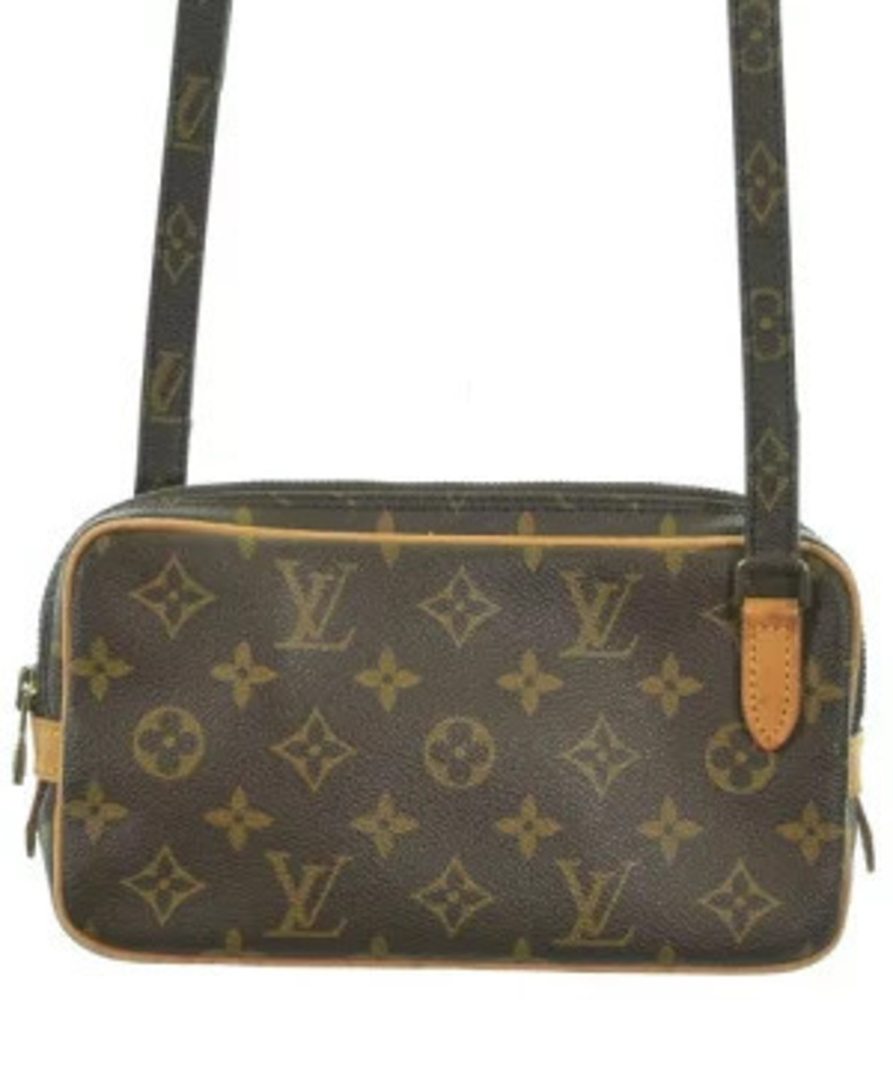 LOUIS VUITTON Shoulder Bag Brown Beige All over pattern